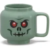 Image de LEGO - Keramische Mok Hoofd Skelet Groen 255 ml - Keramiek - Groen