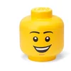 Image de Opbergbox, Opbergdoos, Groot, 24 cm, Hoofd, Happy Boy - LEGO