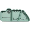 Image de Done by Deer silicone Stick&Stay snack bord Croco groen