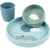 Image de Done By Deer Silicone Eetset | Happy Clouds Blue