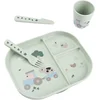 Image de Done by Deer Foodie Dinerset met Zuignap - Tiny Farm - Groen