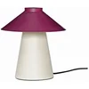 Image de Chipper Table Lamp Sand/Burgundy