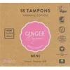 Image de Ginger Organic - Tampons - 18 stuks - Mini - 100% biologisch katoen - Cottonlock system - Natuurlijke materialen