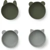 Image de Liewood Iggy Siliconen Kom 4-pack - Hunter Green Mix