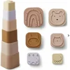 Image de Liewood Silicone stapeltoren - Badspeelgoed voor baby's en kids - 6 blokken