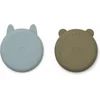 Image de Liewood - Siliconen borden Gordon mr bear blue fog khaki mix