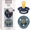 Image de BIBS Colour Fopspeen - 0-6 mnd - 2-pack - Rond - Deep Space/Petrol