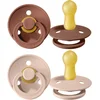 Image de BIBS Colour Fopspeen - 6-18 mnd - 2-pack - Rond - Woodchuck/Blush