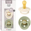 Image de BIBS Colour Fopspeen - 6-18 mnd - 2-pack - Rond - Ivory/Sage