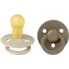 Image de BiBS - Colour Collection - Maat 3 - Fopspeen - 2 stuks - Vanilla / Dark Oak