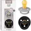 Image de BIBS Colour Speen verpakking van 2 stuks. BPA-vrij, Ronde speen. Natuurlijk rubberlatex, Gemaakt in Denemarken. Maat 3 (18+ maanden), Cloud / Black