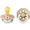 Image de BIBS Boheme Glow Fopspeen - 0-6 mnd - 2-pack - Rond - Blush/Vanilla