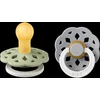 Image de BIBS Boheme Glow Fopspeen - 0-6 mnd - 2-pack - Rond - Sage/Cloud