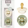 Image de BIBS Colour Fopspeen - 0-6 mnd - 2-pack - Symmetrisch - Ivory/Sage
