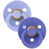 Image de BiBs Colour Fopspeen - Rond - 2 Stuks - 0-6 Mnd - Hush / Grape - 110472