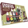 Image de The Army Painter - Warpaints Fanatic: Starter Set - 11×18mL Acryl Kleuren, Metallics, Wash en Primer + Kwast + Ridder minatuur - WP8066P