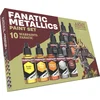 Image de The Army Painter Warpaints Fanatic: Metallics Miniature Paint Set, 10 Acryl Metallics Verven 18ml, Incl. Goud, Koper, Metaal, Brons en Zilver