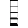 Image de Wandrek Vita - 5 planken, 51x36x170 cm - House Nordic - Wandrek - Zwart - Staal