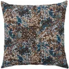Image de Lova sierkussen 45×45cm blauw, bruin.