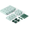 Image de Modu Curiosity Kit - Zachte blokken- 13 onderdelen- Open Ended speelgoed -Speelgoed 1 -2-3 jaar - Ocean Mint / Forest Green