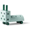 Image de Modu Activity toy Tiny Ride - Loopwagen baby -Loopauto - Looptrainer - Open ended speelgoed - Blokken - Ocean Mint / Forest Green