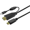Image de Vivolink PROUSBCHDMIUSBB5 USB-kabel USB 3.2 Gen 1 (3.1 Gen 1) 5 m USB C Zwart
