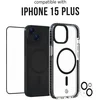 Image de 3SIXT Impact Zero iPhone 15 Plus Hoesje | 4-in-1 Beschermset | Hoesje + Screenprotector + Camera Protector + Applicator | Transparant | MagSafe Compatible | Schokbestendig | 360° Bescherming