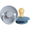 Image de FRIGG Rope Fopspeen - Rond - 2 Stuks - 0-6 Mnd - Ocean Blue/Powder Blue