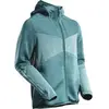 Image de MASCOT Customized Fleece capuchontrui rits - 22603-681 - lichtbosgroen - maat XL