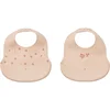 Image de Liewood Ember Printed Bib 2 Pack - Mini Butterfly / Apple Blossom