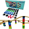 Image de Toy2 Builder Set XL - 44 Brio Duplo Adapters - Treinbaanonderdelen - Houten Treinbaan - geschikt voor LEGO DUPLO©, HUBELINO, Bandits & Angels, BioBuddi, Hape, BRIO©, IKEA