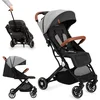 Image de MoMi Estelle Kinderwagen - Lichtgewicht Buggy - Compact Opvouwbaar - Met Verstelbare Rugleuning - Reisbuggy 6+ Maanden - Grijs