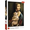 Image de Trefl legpuzzel 1000 stukjes Lady with a cat puzzel volwassenen.