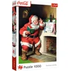 Image de Trefl puzzel 1000 stukjes - Coca-Cola kerstman bij open haard - kerstpuzzel.