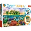 Image de Trefl puzzel Tropical island 600 stukjes - Crazy Shapes premium kwaliteit.