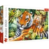 Image de Trefl puzzel dieren - 1500 stukjes - Twee tijgers.