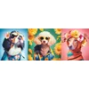 Image de Trefl puzzel - 500 stukjes panorama Doggie Fashion Week dieren.