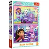 Image de Trefl puzzel Gabby's Dollhouse - 2x24 stukjes FSC Mix 70% kinderpuzzel.