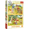Image de Trefl puzzel Disney Winnie de Poeh - 2x24 stukjes - tuinavontuur.