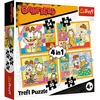 Image de Trefl puzzelset Garfield loves lasagna - 4in1 FSC Mix 70% kinderpuzzel.