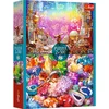 Image de Trefl legpuzzel Cosmos en Kristallen 2x500 stukjes - kleurrijk puzzelplezier.