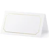 Image de Naamkaartjes Wit Goud Lijst 9,5cm 10st