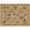 Image de PARTYDECO - 6 papieren kraft schatkaart placemats