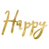 Image de PartyDeco - Slinger Happy Birthday Goud (16,5 x 62,5 cm)