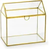 Image de Partydeco - Enveloppen Box - Glazen Doos met Gouden Randjes