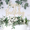Image de PartyDeco Houten Cake Topper Happy Birthday