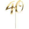 Image de Cake Topper gold - 40 jaar