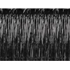 Image de PartyDeco Folie deurgordijn/feestgordijn - zwart - 90 x 250 cm