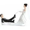 Image de PartyDeco Cake Topper Pasgetrouwd met Touw