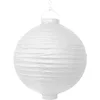 Image de Partydeco - Decoratieve lampion wit LED 30 cm - Lampion sint maarten - lampionnen - Sint maarten optocht - lampionnen papier